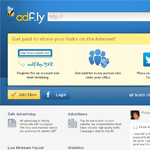 adfly Homepage Screenshot