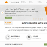 CrowdCube Homepage Screenshot