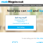 Music Magpie Homepage Screenshot