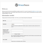 WordPress Installation