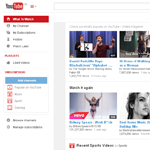 YouTube Homepage Screenshot