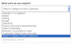 Different job types on Freelancer