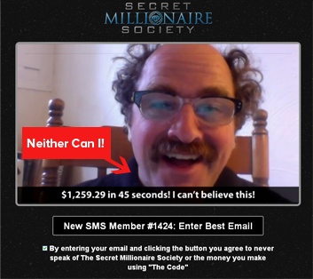 Serect Millionaire Homepage