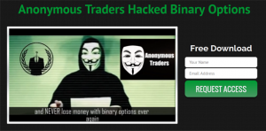 Anonymous Traders Homepage Screenshot