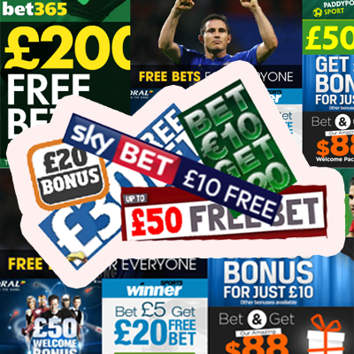 Free Bet Coupons Collage