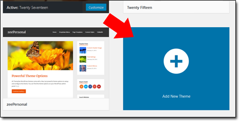 Wordpress Add New Theme