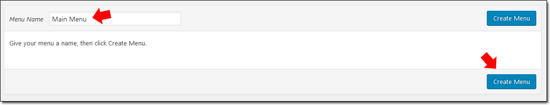 Wordpress Create Menu