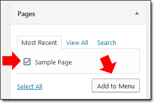 Wordpress Add Page To Menu