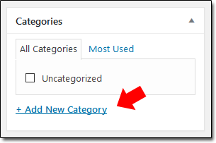 Wordpress Add Category