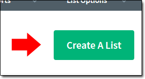 AWeber Create List Button