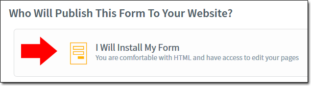 AWeber Install My Form