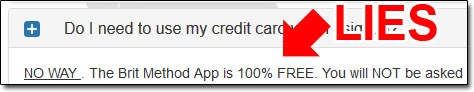 Screenshot of The Brit Method lies