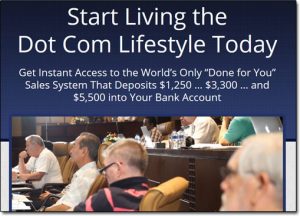 Screenshot of The Ultimate Dot Com Lifestyle website