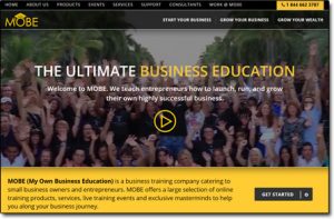 My Online Business Empire Homepage Screenshot