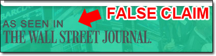 Screenshot of false claims made by The Wealth Crew system