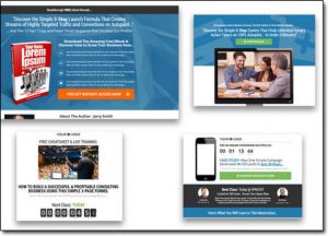 Example of Profit Builder Landing Pages