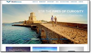 World Ventures Homepage Screenshot