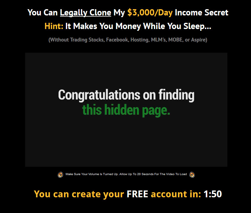 Clone My System Homepage Screenshot