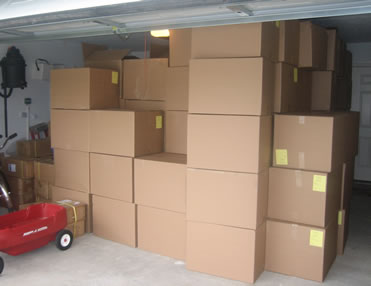 Garage Filled With Boxes