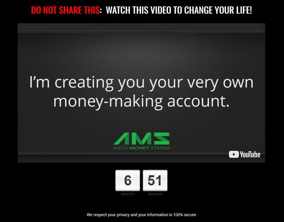 Auto Money System Homepage