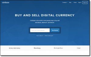 CoinBase Homepage