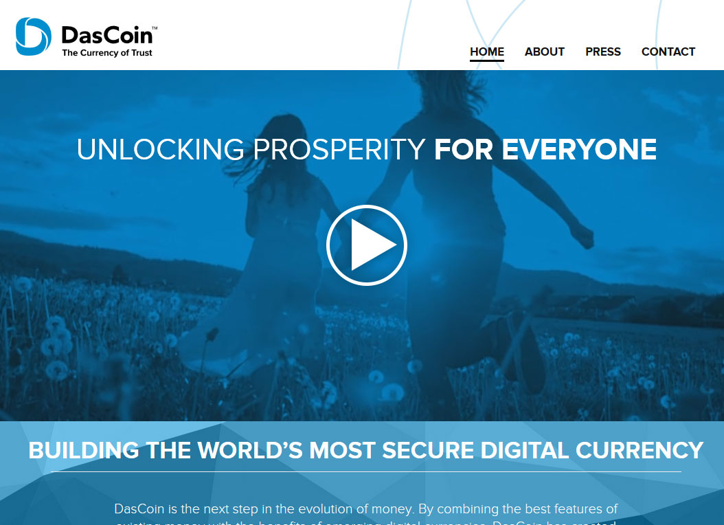 DasCoin Homepage