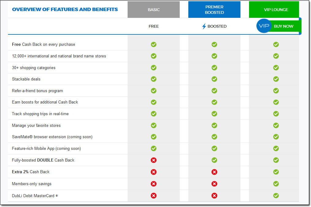 Dubli Membership Options