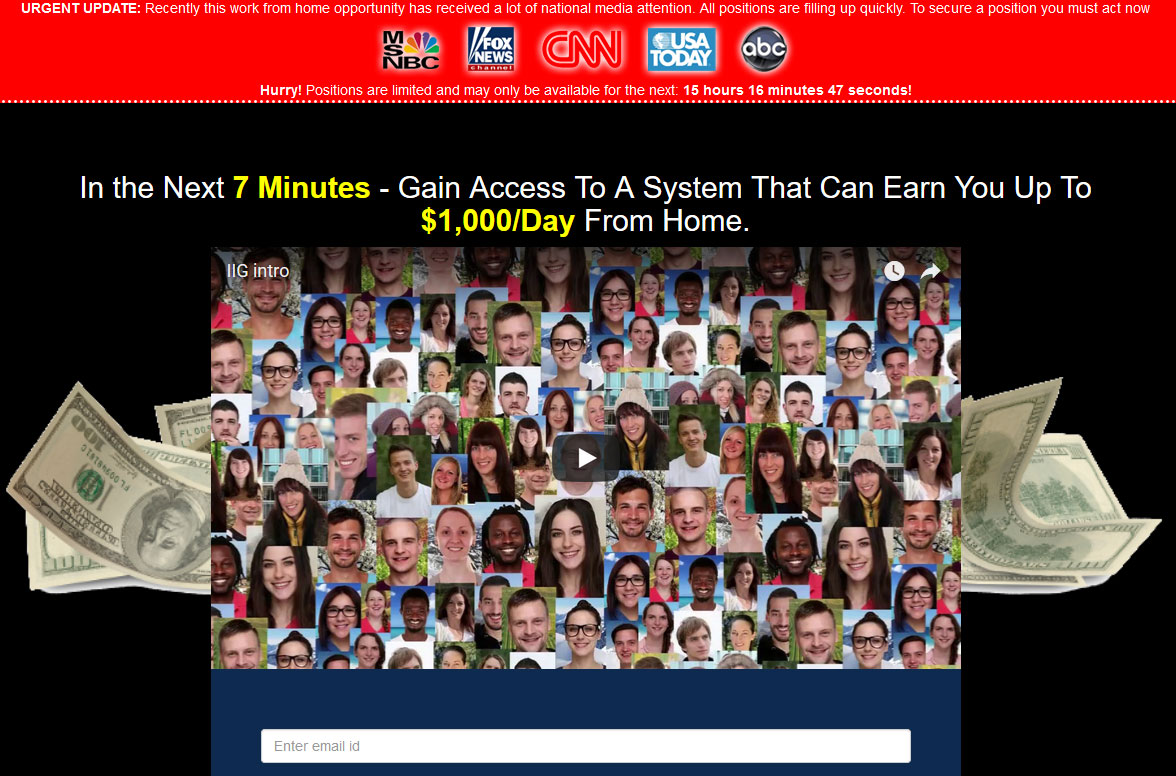 Instant Income Generator Homepage