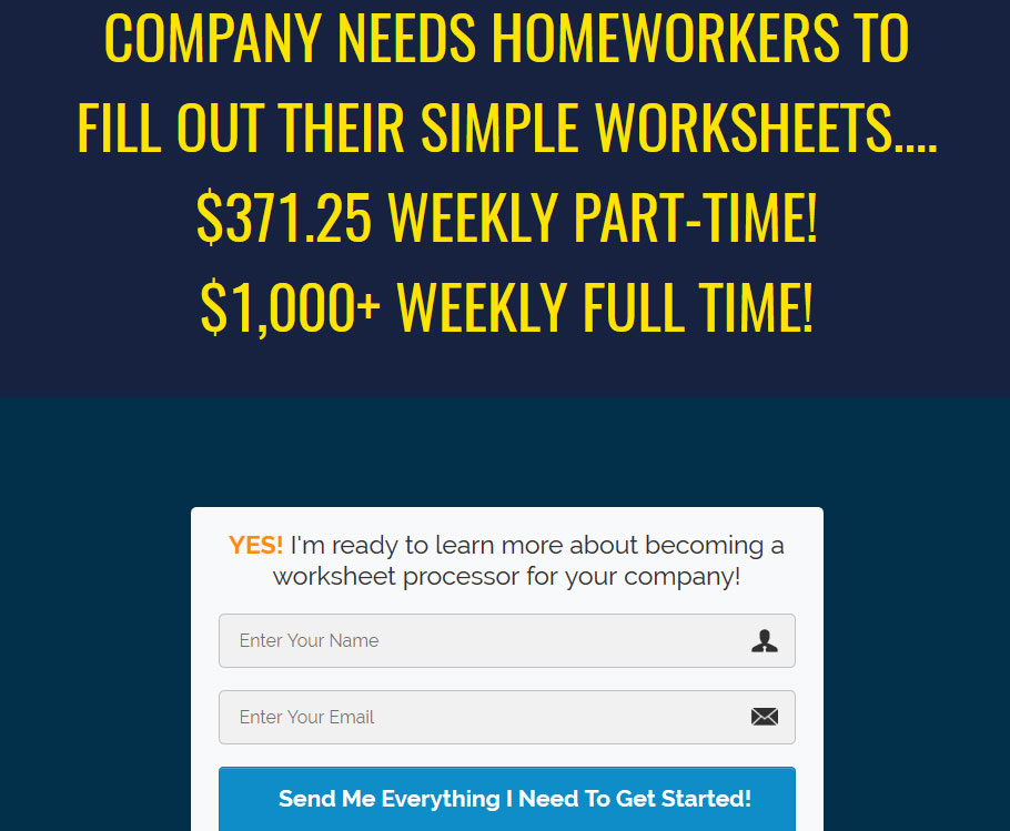 Worksheet Processing Jobs