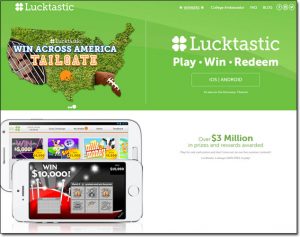 Lucktastic Homepage