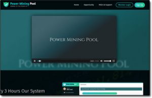 The Power Mining Pool Website