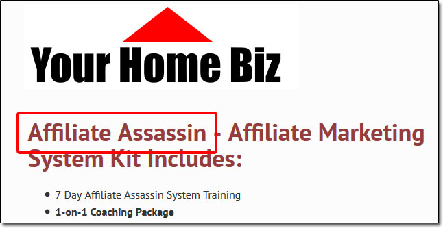 Your Home Biz Affiliate Assassin