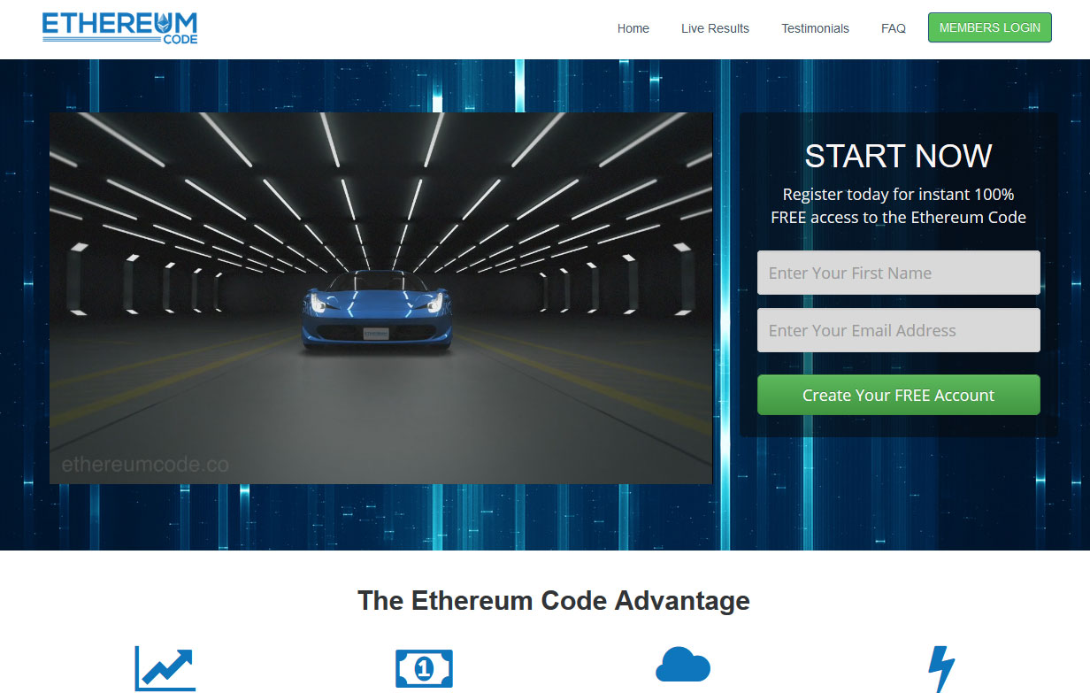 Ethereum Code Homepage