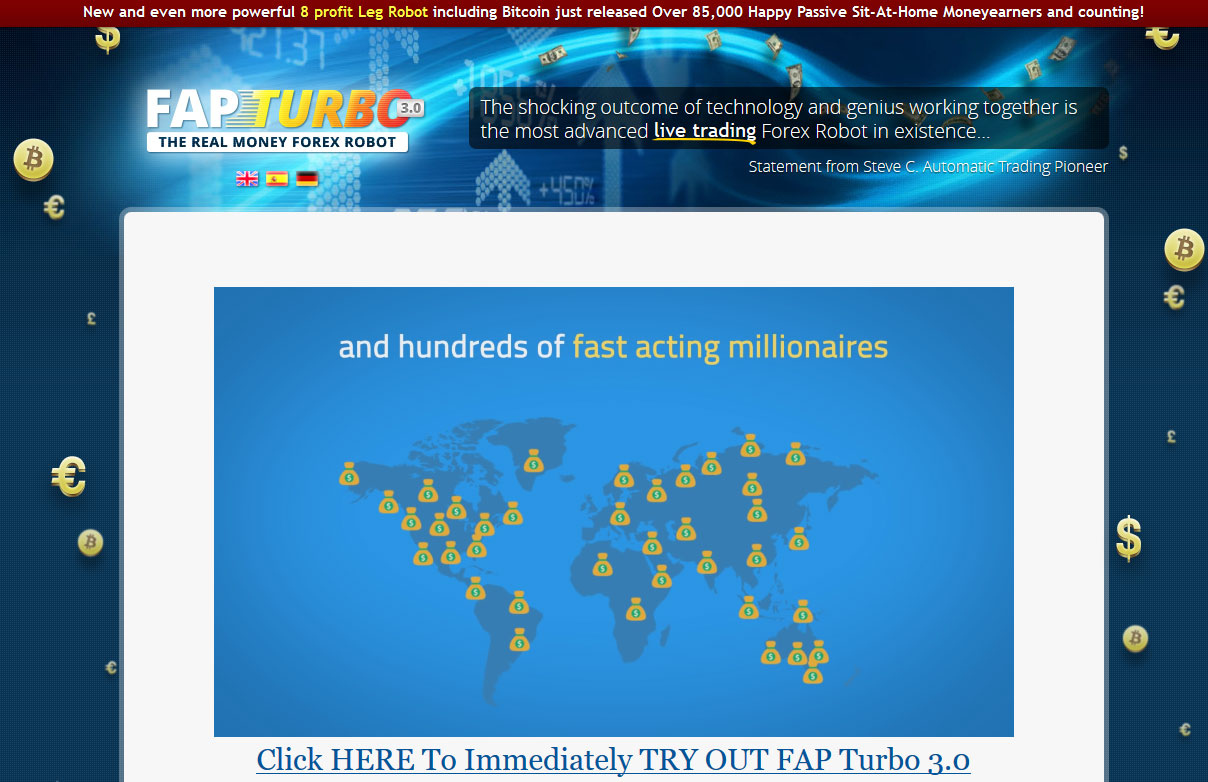 Fap Turbo Homepage Screenshot
