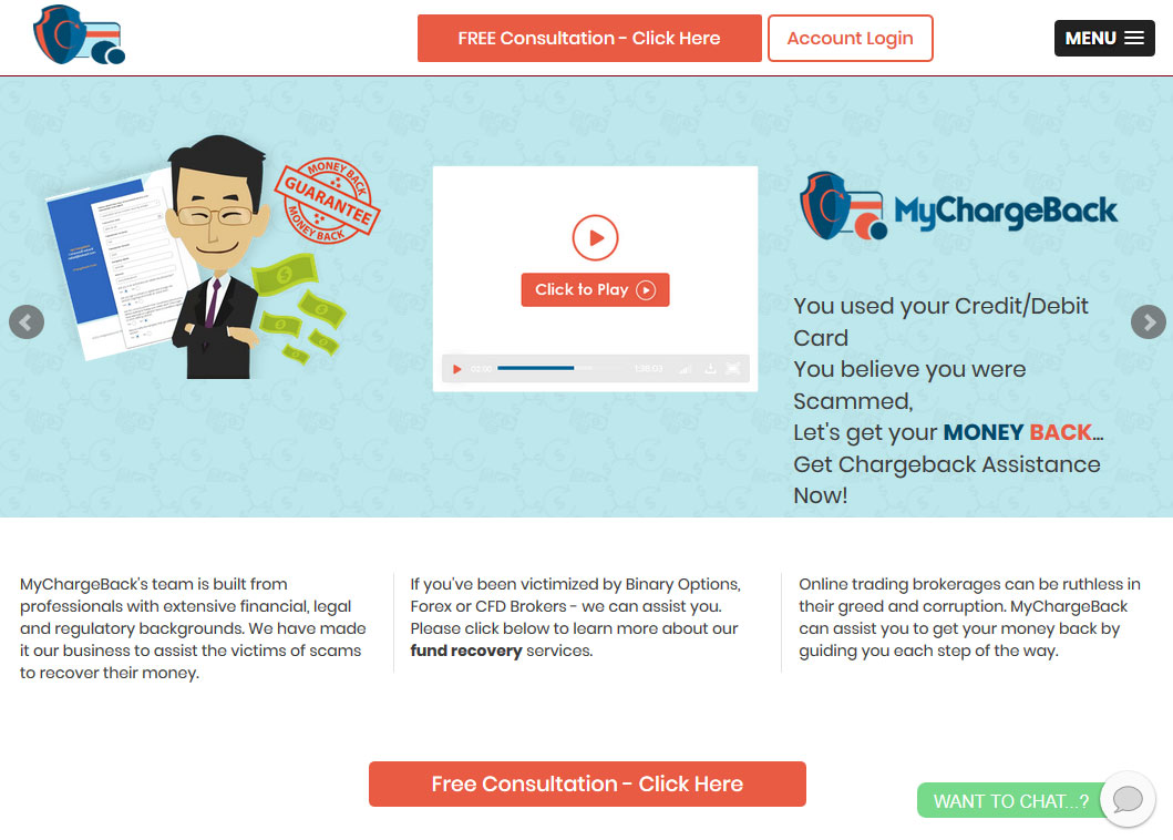 Binary options scam recovery