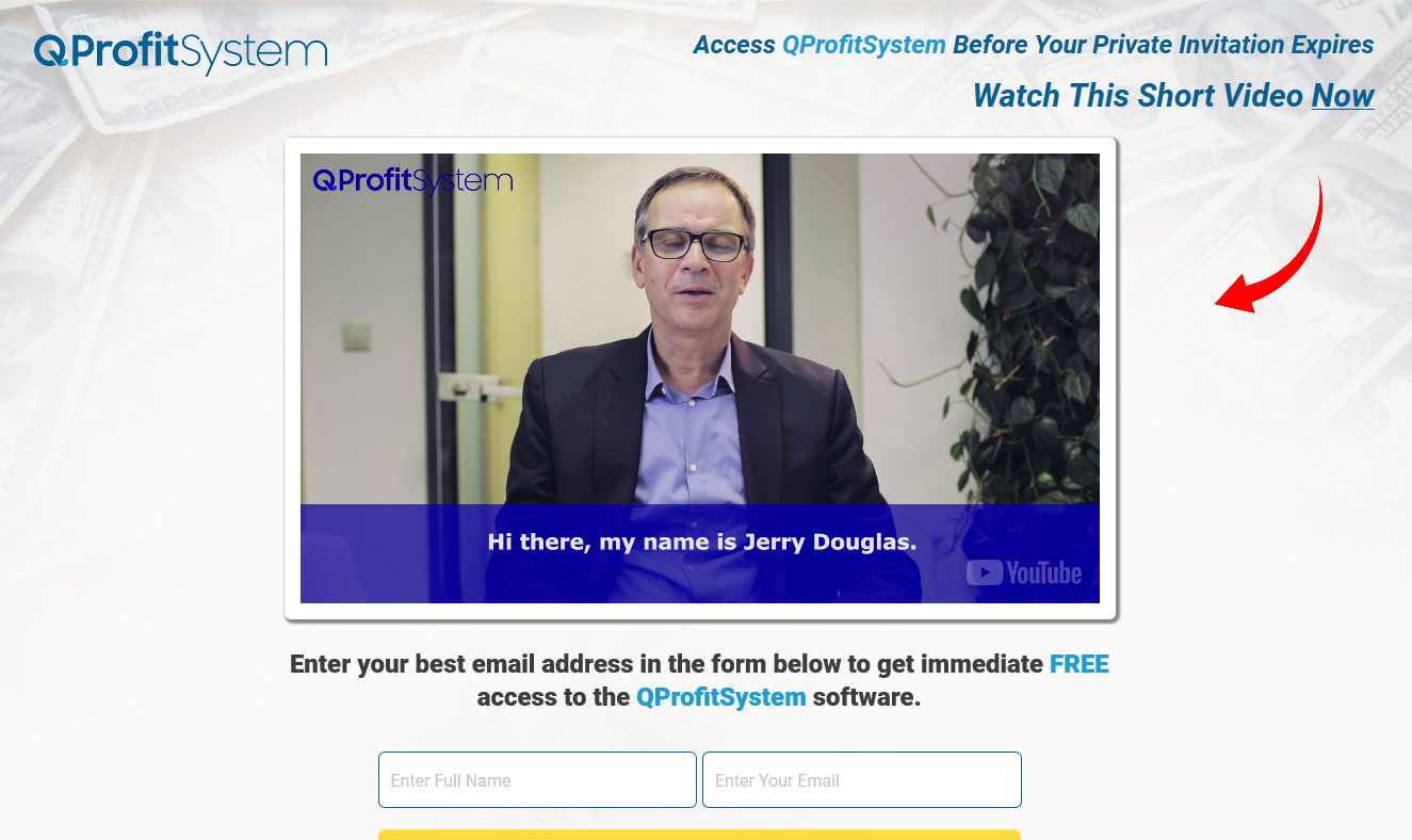 Q Profit System Website Homepage