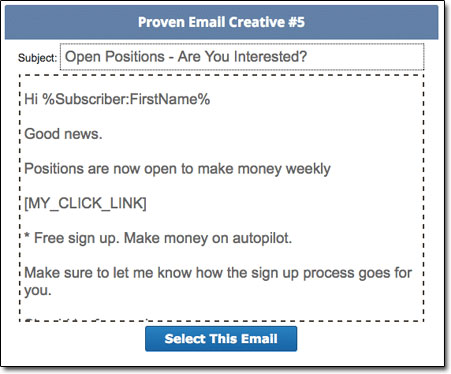 GIM System Spam Email Template