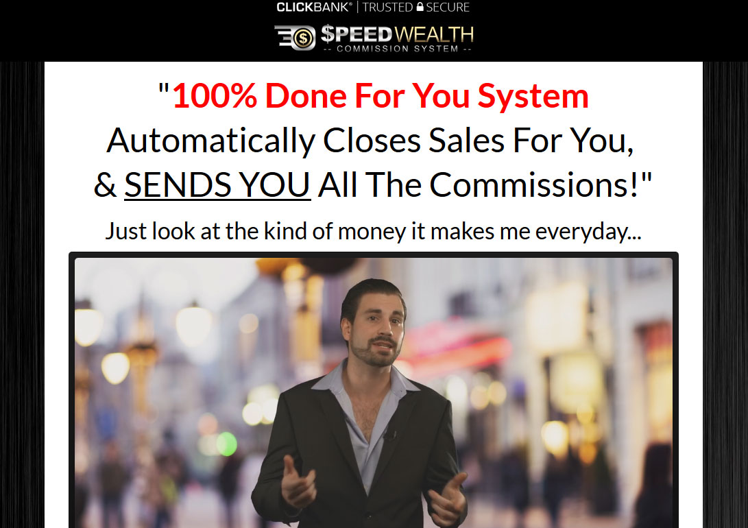 Speed Wealth Homepage Screenshot