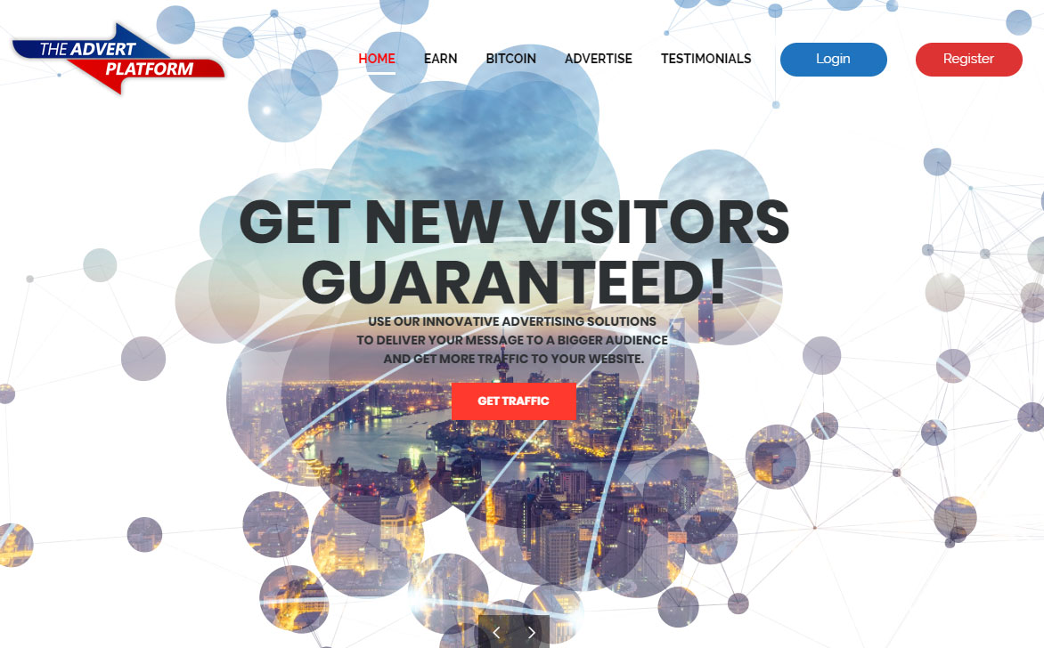 The Advert Platform Homepage