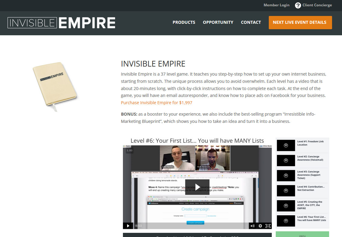 Your Invisible Empire Homepage