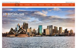 10xBitcoin Website Screenshot