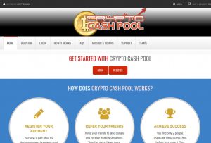 Crypto Cash Pool Website Screenshot