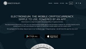 Electroneum Coin Website Screenshot