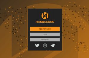 Home Blockcoin Website Screenshot