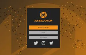 Home Blockcoin Website Screenshot