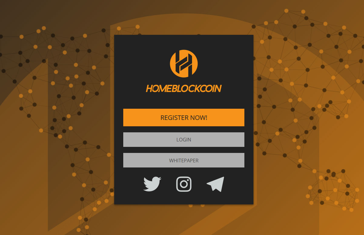 Home Blockcoin Website Screenshot