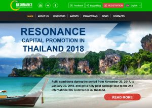 Resonance Capital Website Screenshot