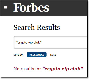 Crypto VIP Club Forbes
