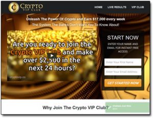 The Crypto VIP Club Website