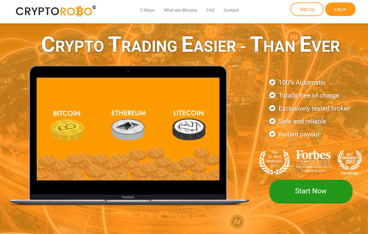 Cryptorobo Website Screenshot